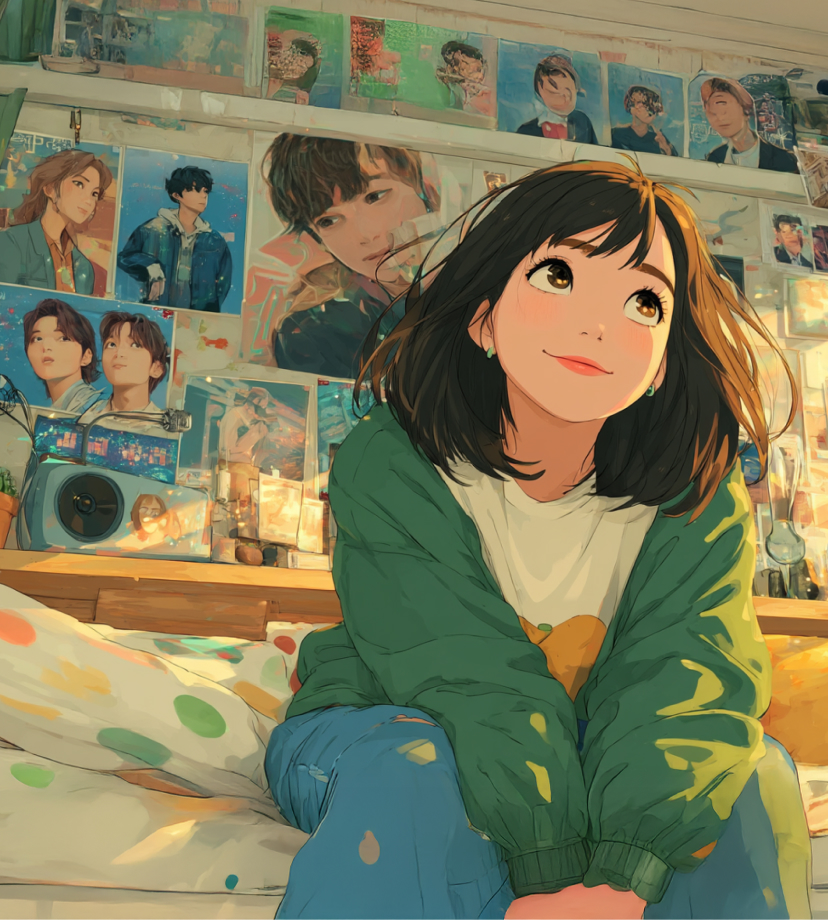 窓辺で外を見ながら穏やかに微笑む女性